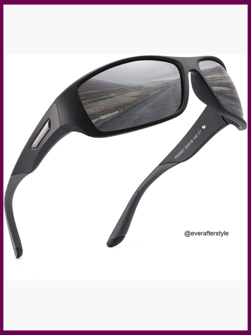 Polarized Sports Sunglasses with TR90 Frame for Driving Cycling Running